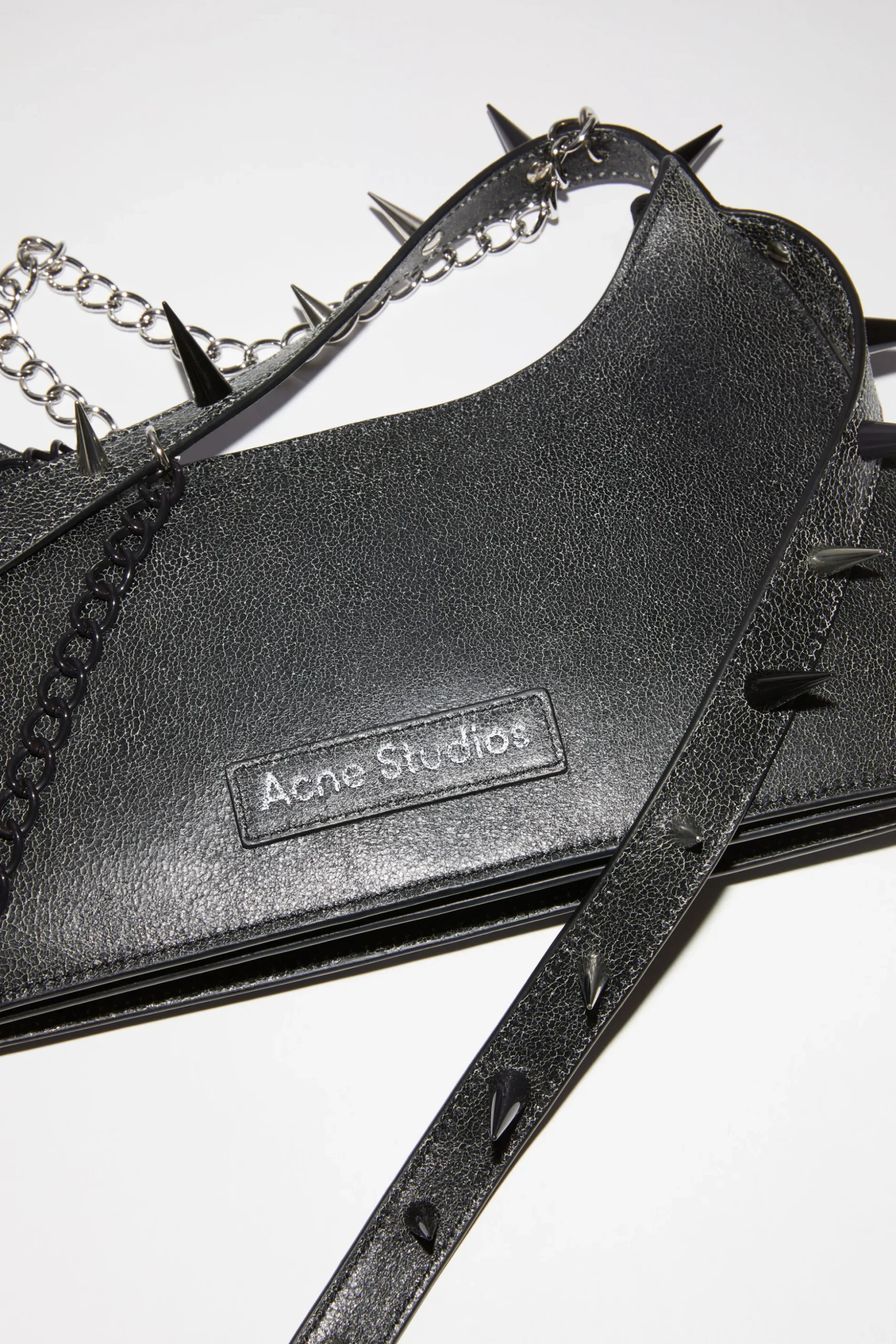 Platt Mini-Schultertasche Mit Spikes