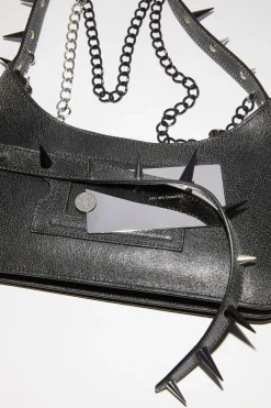 Platt Mini-Schultertasche Mit Spikes
