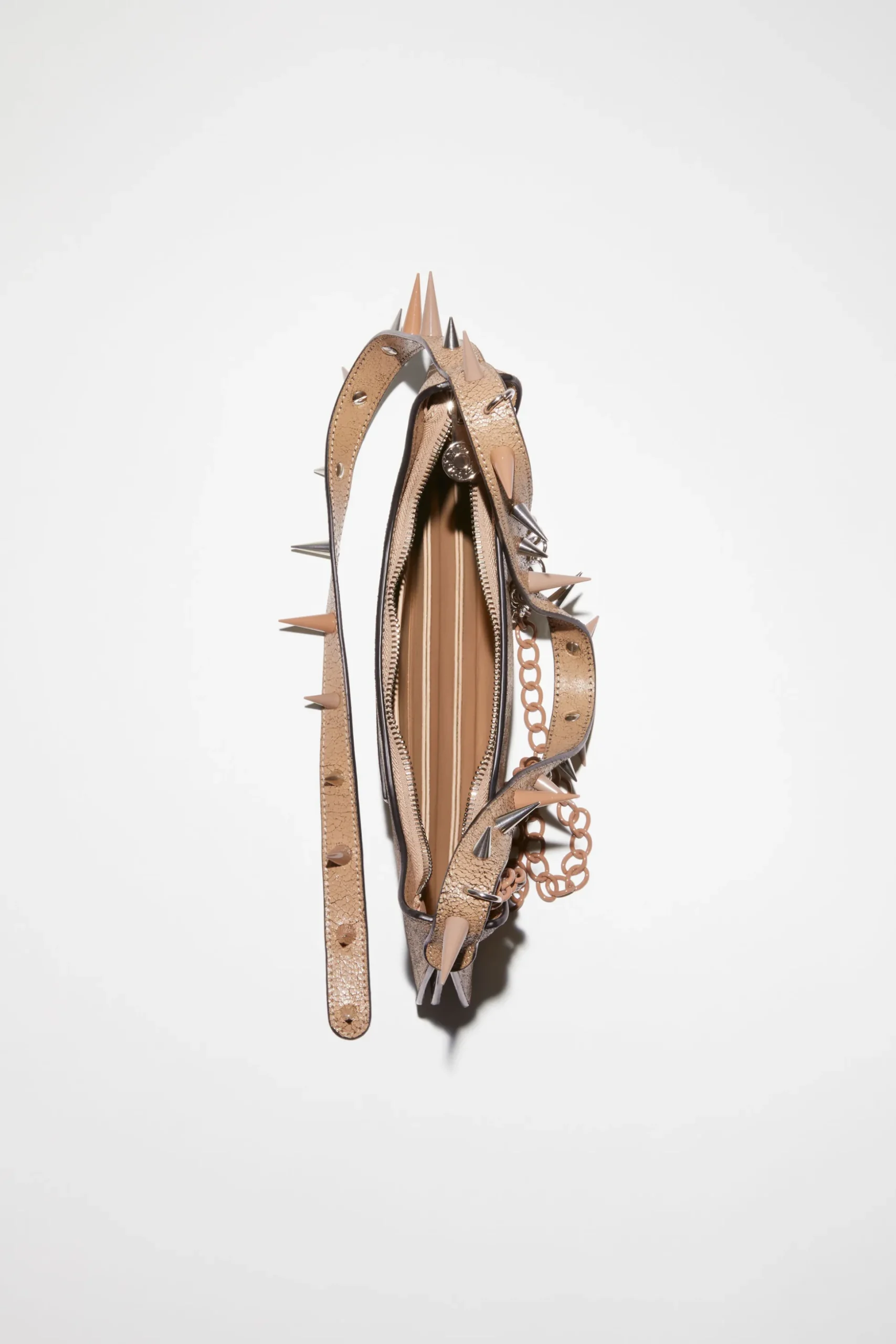 Platt Mini-Schultertasche Mit Spikes