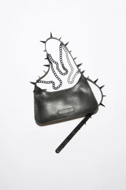 Platt Mini-Schultertasche Mit Spikes