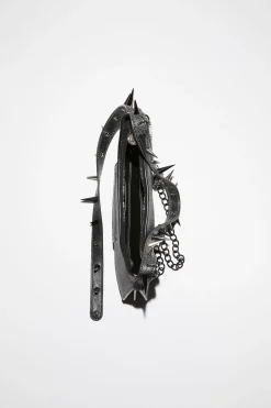 Platt Mini-Schultertasche Mit Spikes