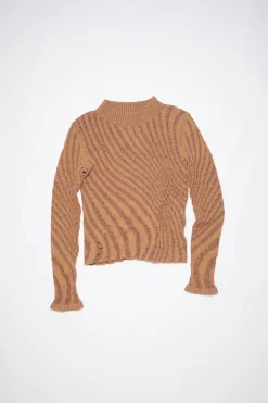 Pullover Aus Geripptem Jacquard