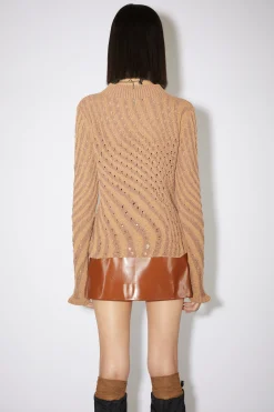 Pullover Aus Geripptem Jacquard