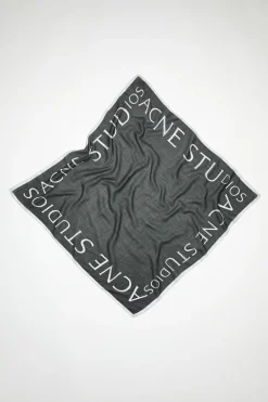 Quadratischer Wollschal Mit Logo