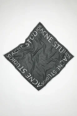 Quadratischer Wollschal Mit Logo
