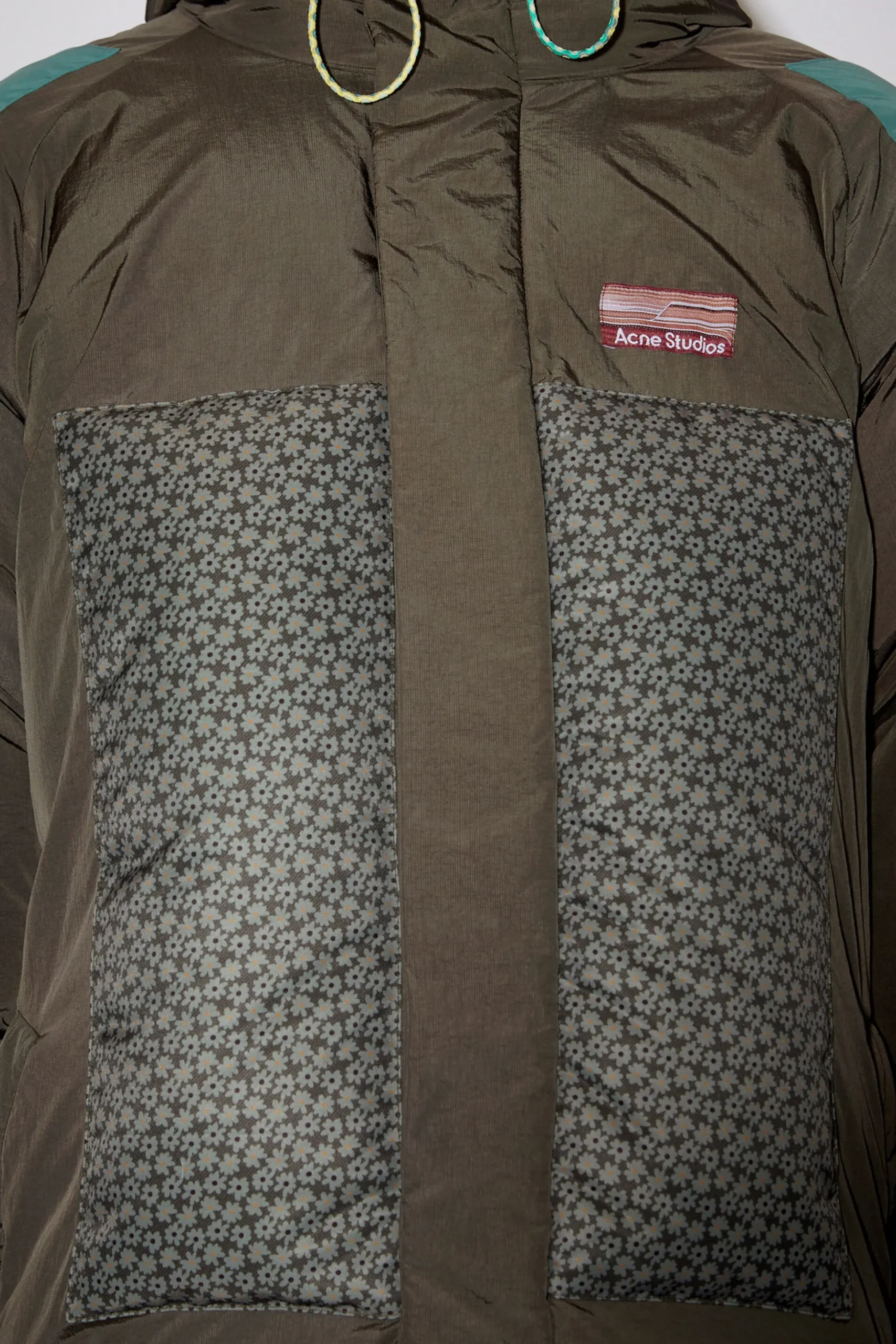 Ripstop-Pufferjacke Mit Kapuze