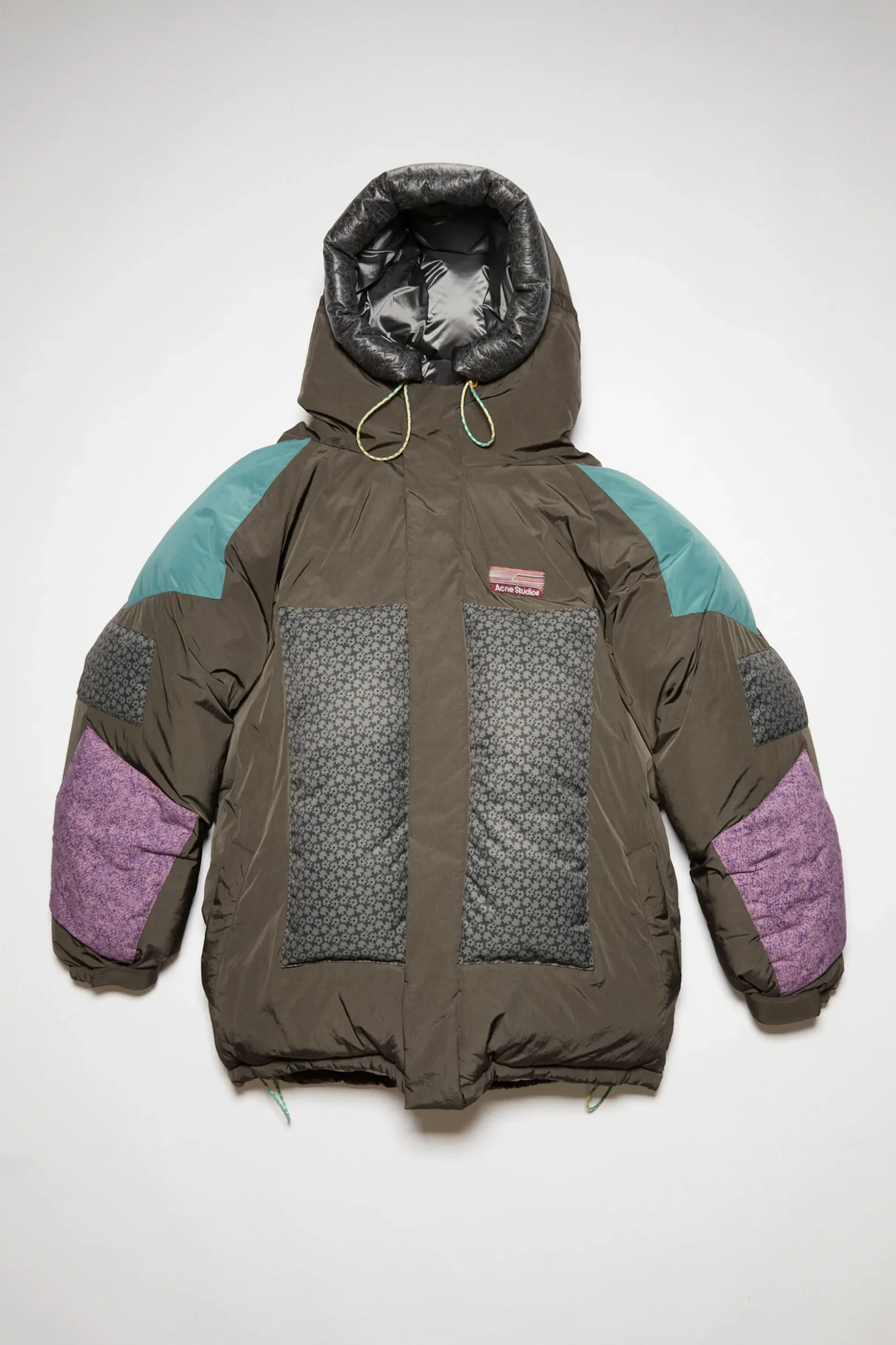 Ripstop-Pufferjacke Mit Kapuze