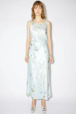 Satinkleid Mit Print
