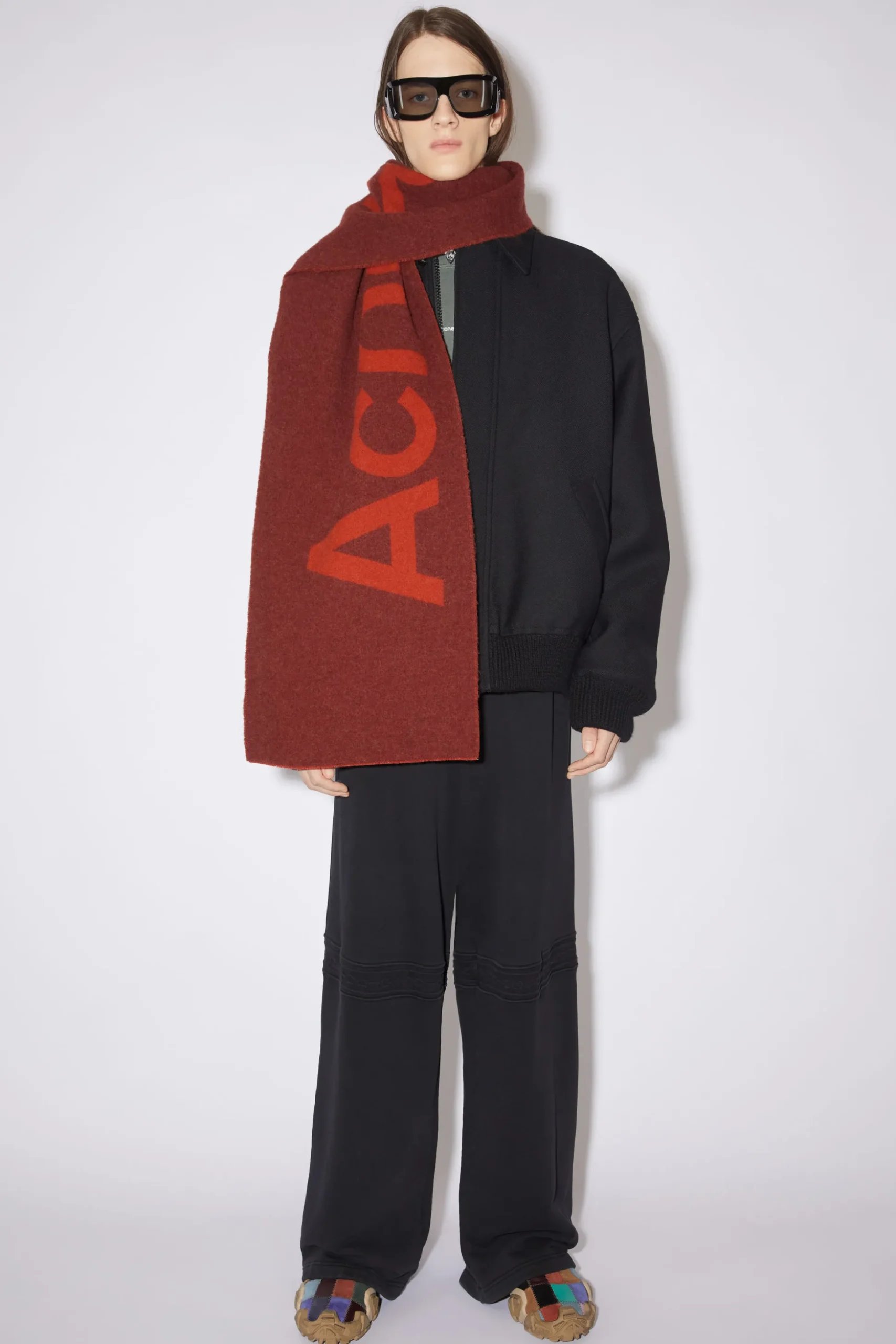 Schmaler Schal Mit Logo-Jacquardmuster