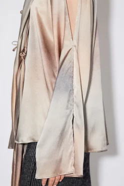 Seidenbluse Zum Schnuren