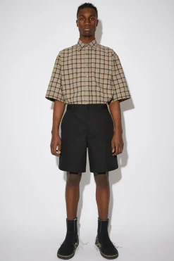 Shorts Aus Baumwollmix