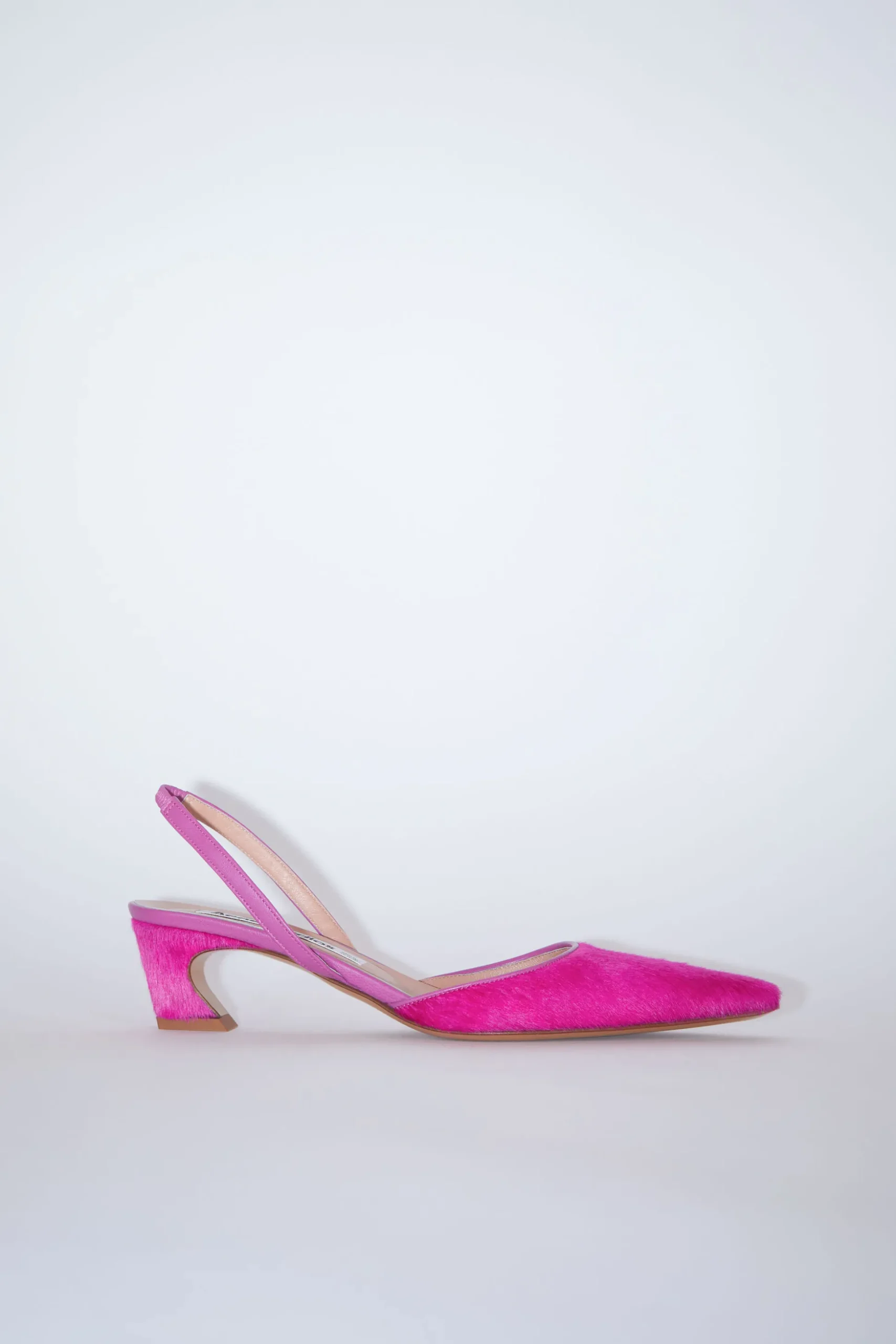 Slingback-Pumps Aus Haarleder