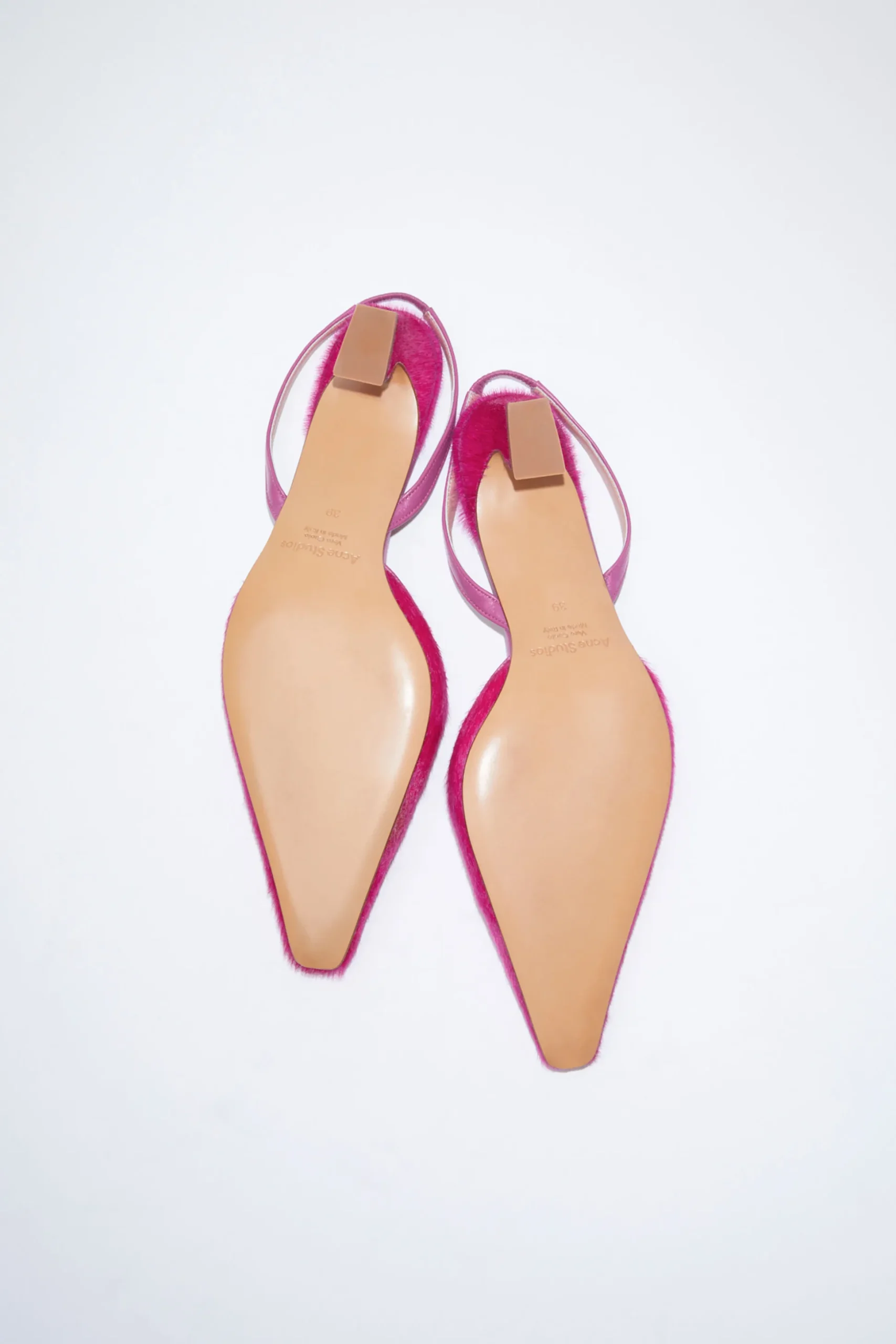 Slingback-Pumps Aus Haarleder
