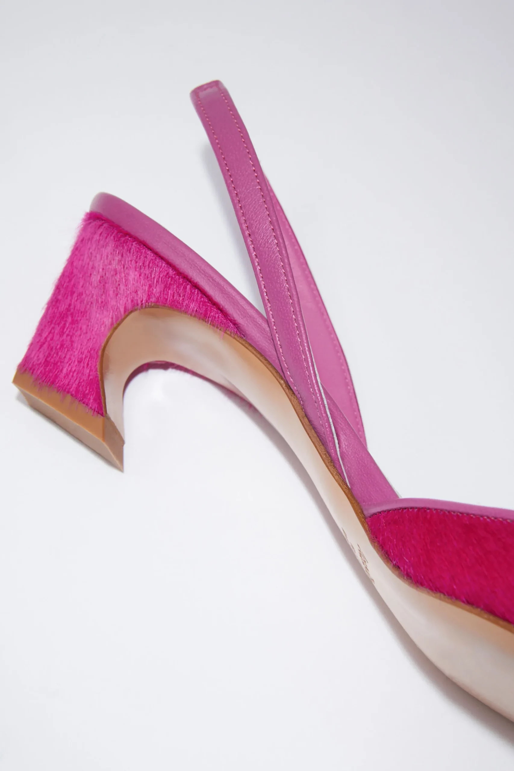 Slingback-Pumps Aus Haarleder