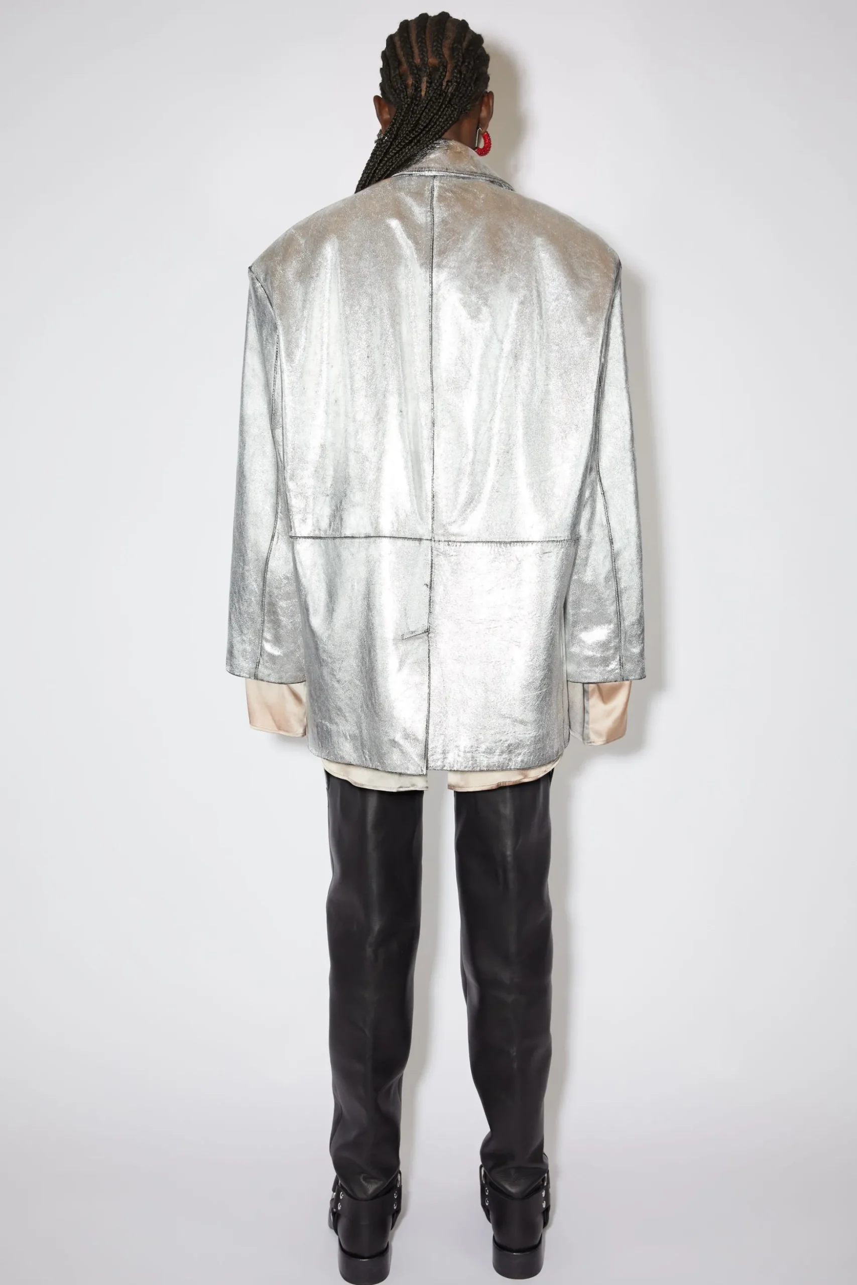 Sprayed Leather Jacket