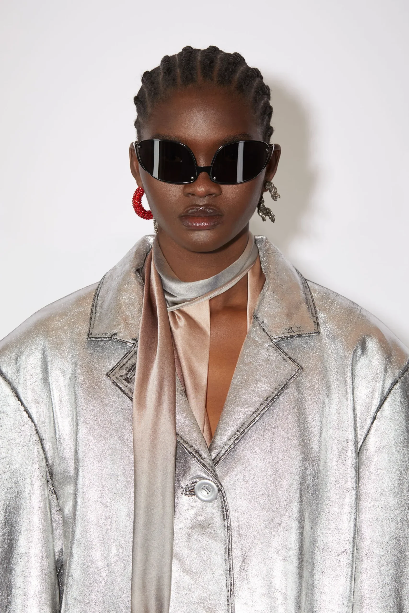 Sprayed Leather Jacket