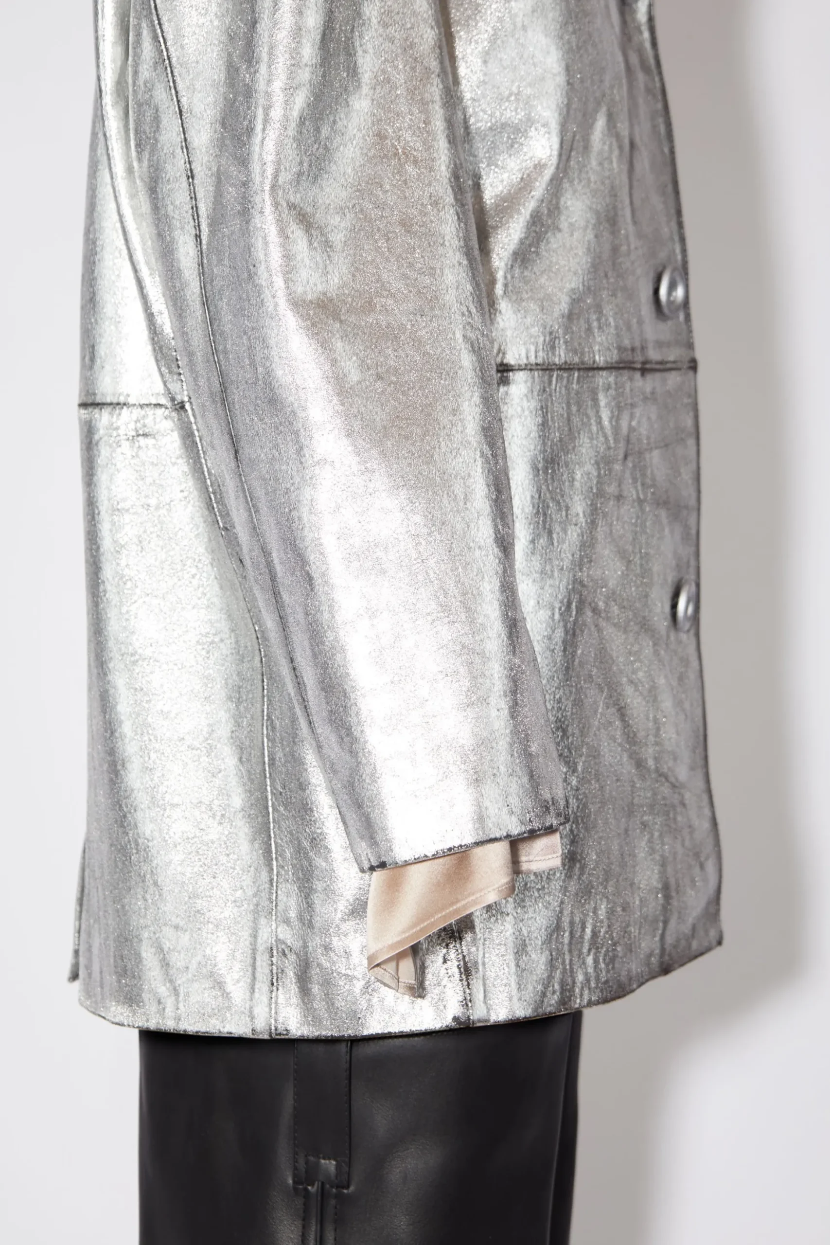 Sprayed Leather Jacket