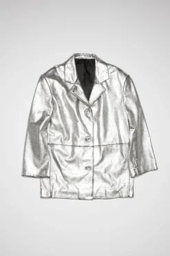 Sprayed Leather Jacket