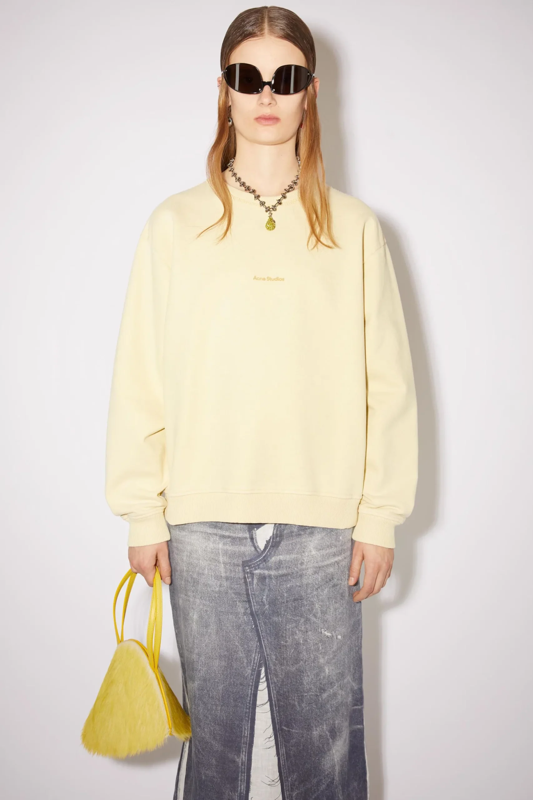 Sweatshirt Mit Stempel-Logo