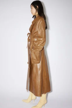 Trenchcoat Aus Leder