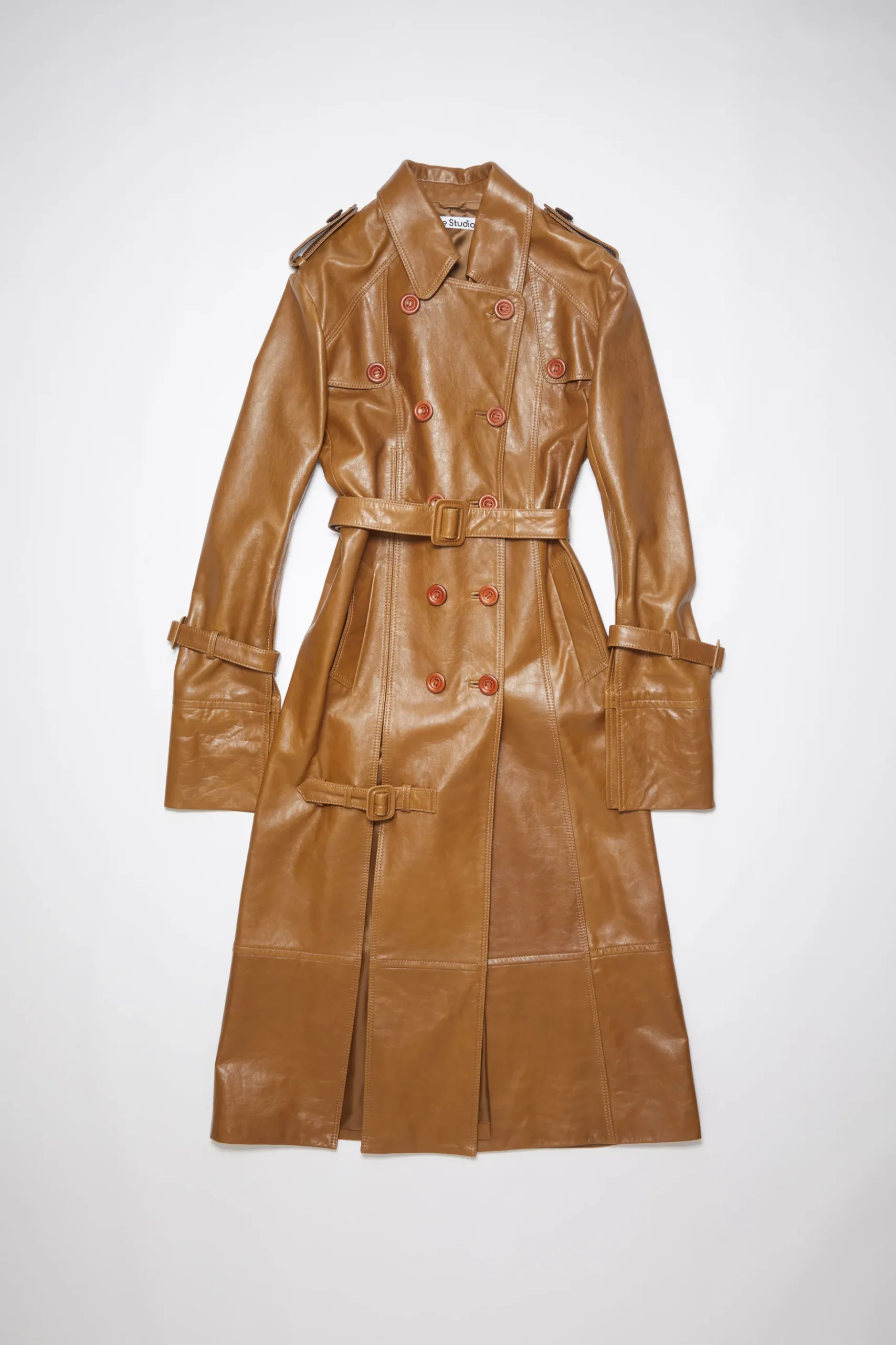Trenchcoat Aus Leder