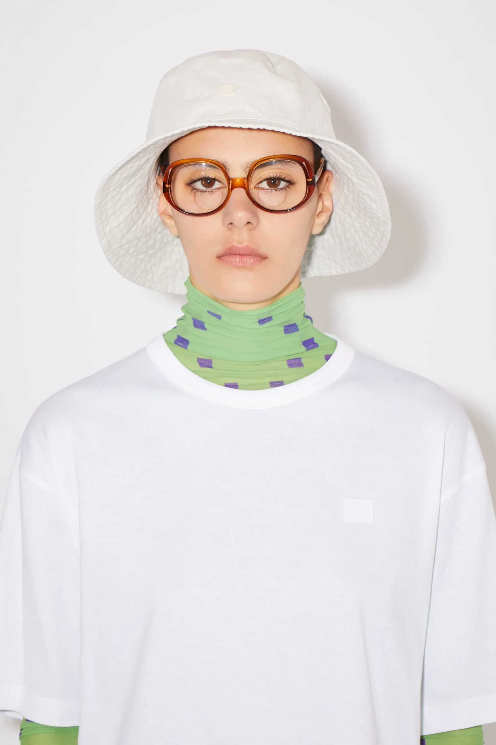 T-Shirt Mit Face-Aufnaher
