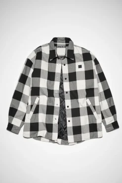 Wattierte Hemdjacke Mit Karomuster