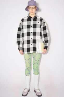 Wattierte Hemdjacke Mit Karomuster