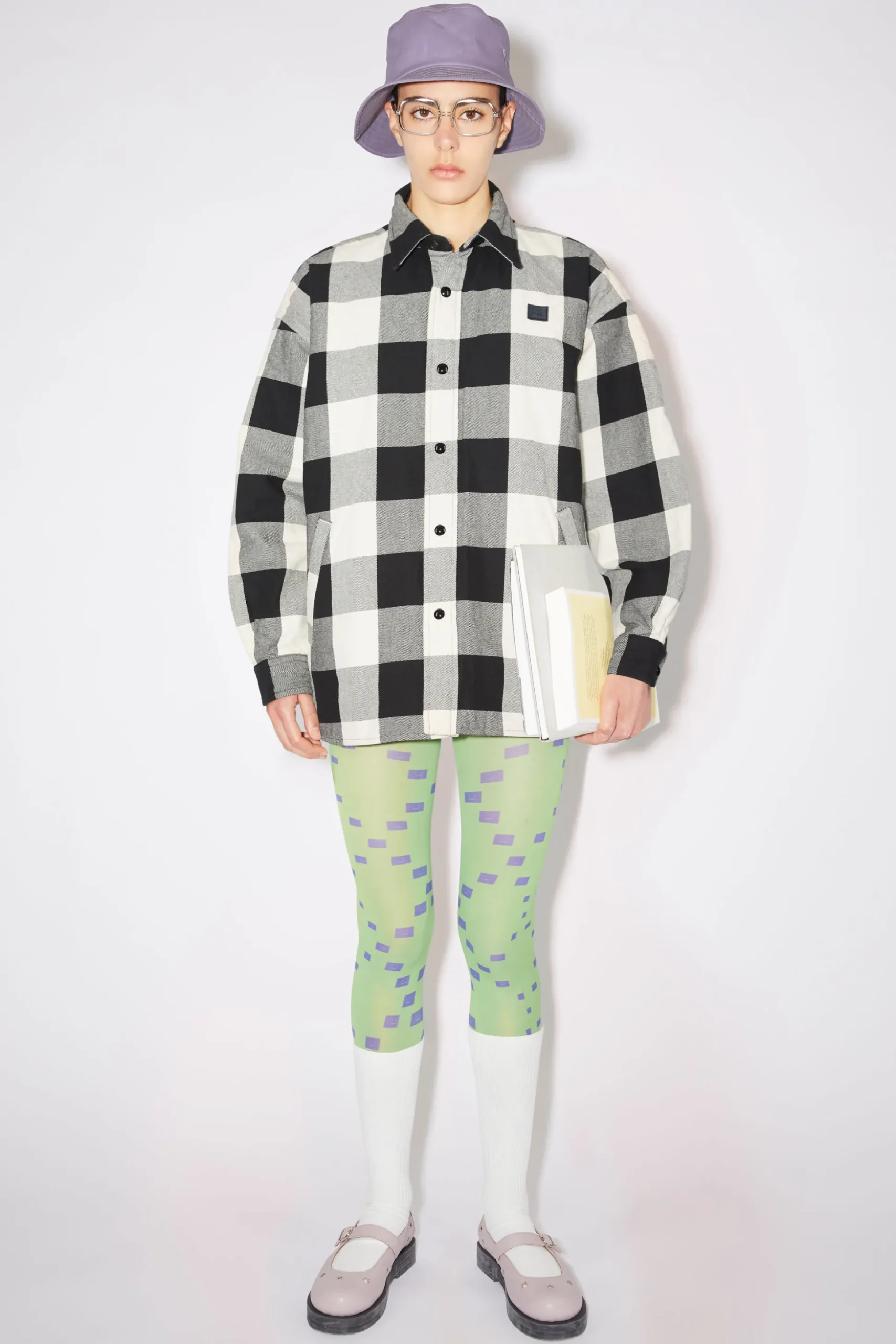Wattierte Hemdjacke Mit Karomuster