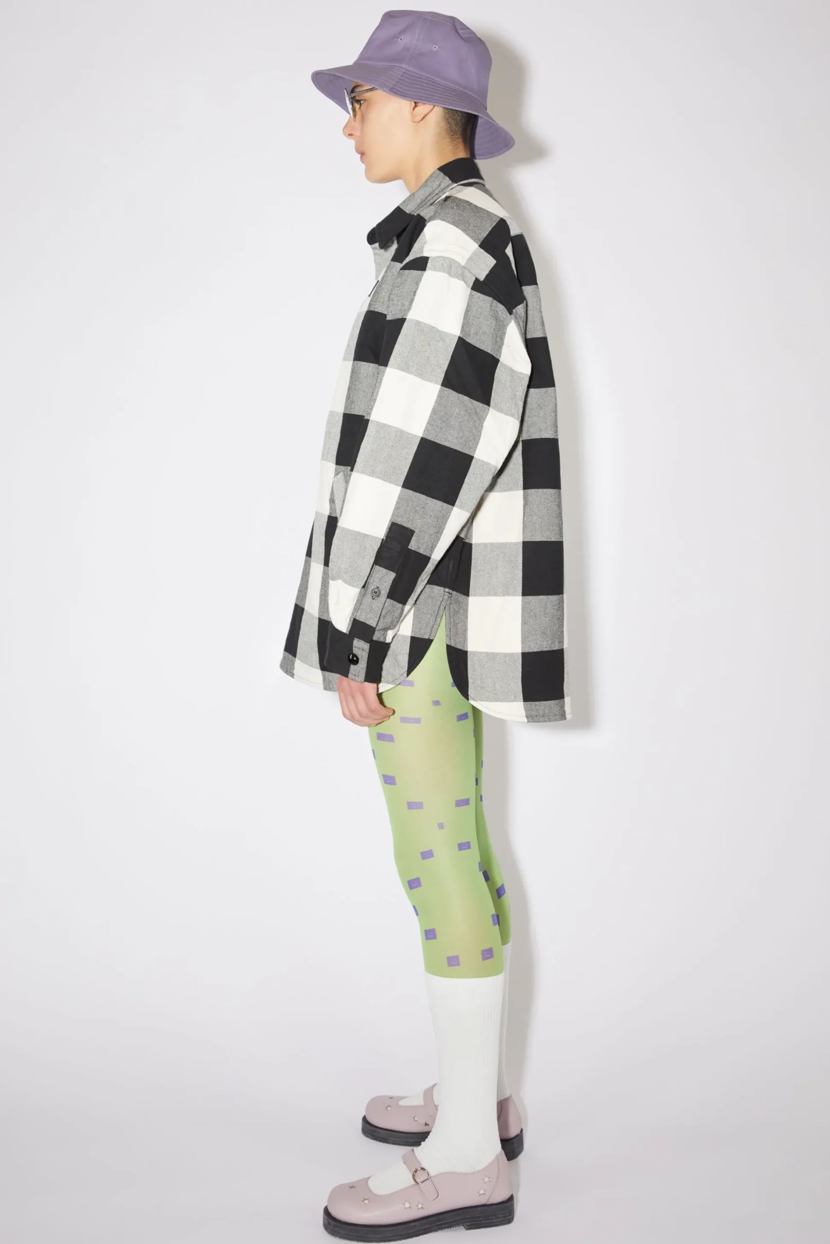 Wattierte Hemdjacke Mit Karomuster