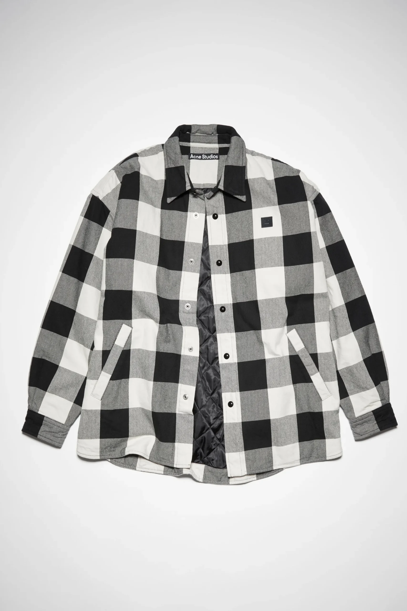 Wattierte Hemdjacke Mit Karomuster
