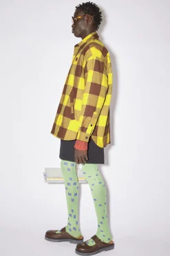Wattierte Hemdjacke Mit Karomuster