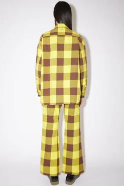 Wattierte Hemdjacke Mit Karomuster