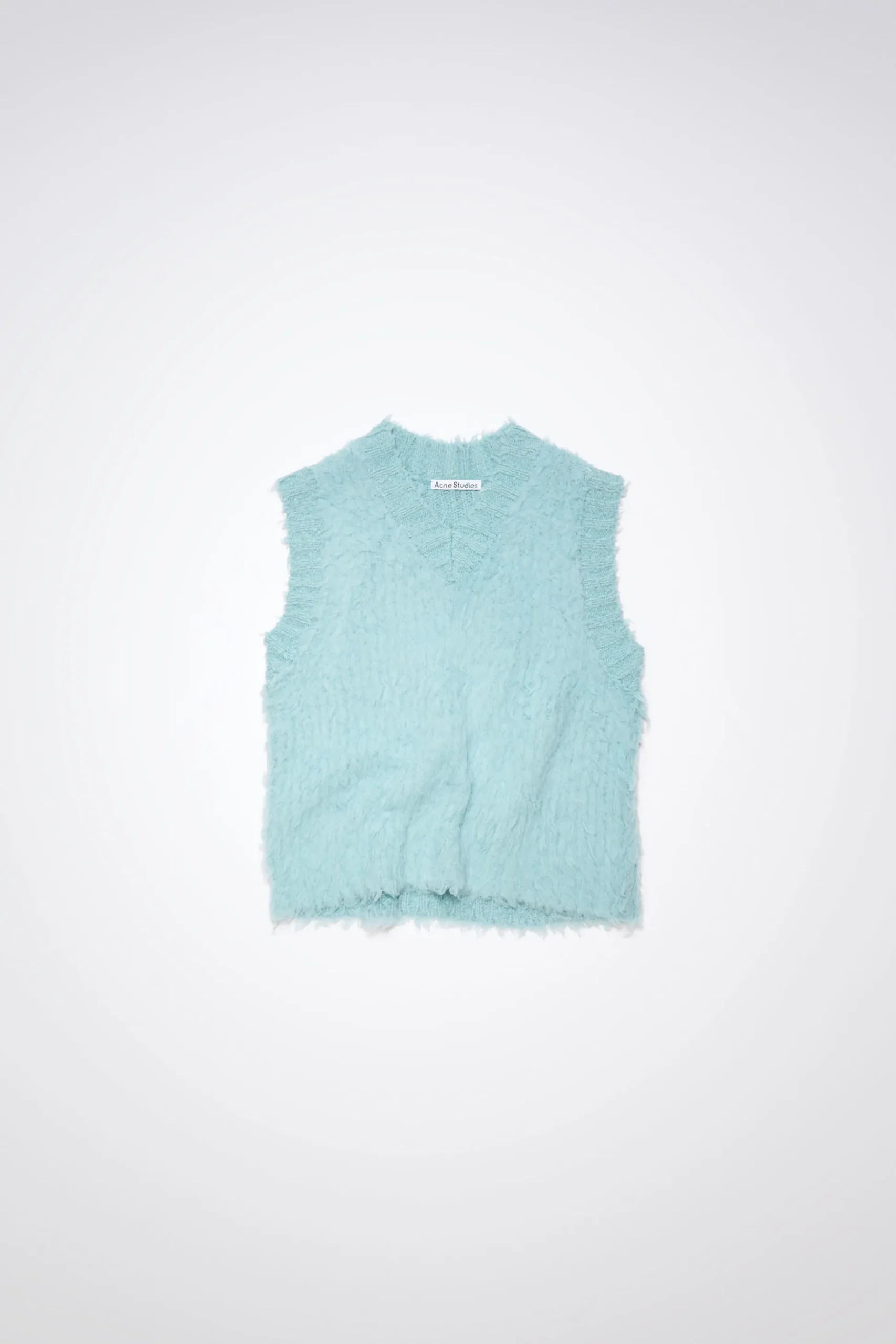 Weste Aus Flauschigem Merino-Woll-Mix