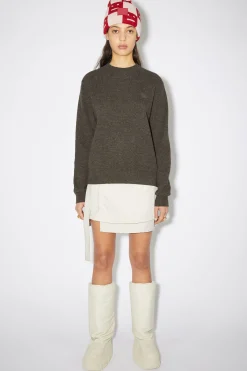 Wollpullover Mit Rundhalsausschnitt