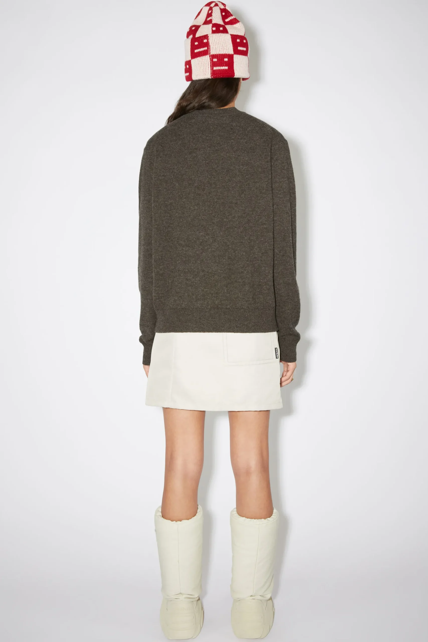 Wollpullover Mit Rundhalsausschnitt