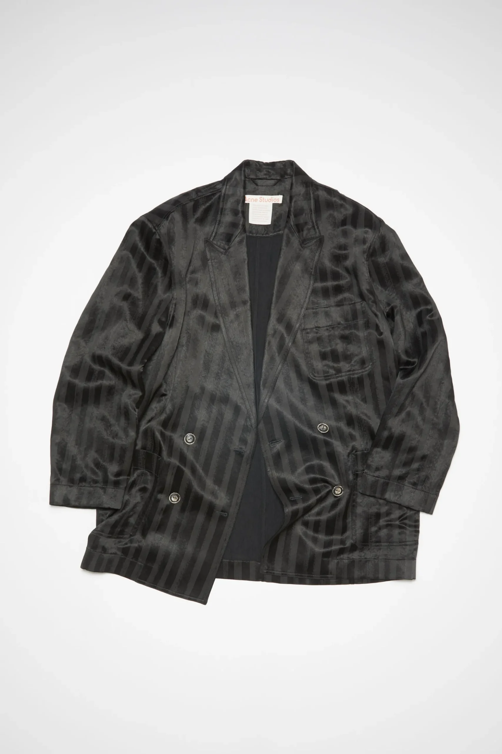 Zweireihige Jacke Aus Satin
