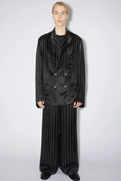 Zweireihige Jacke Aus Satin