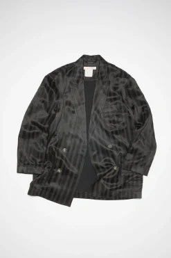 Zweireihige Jacke Aus Satin