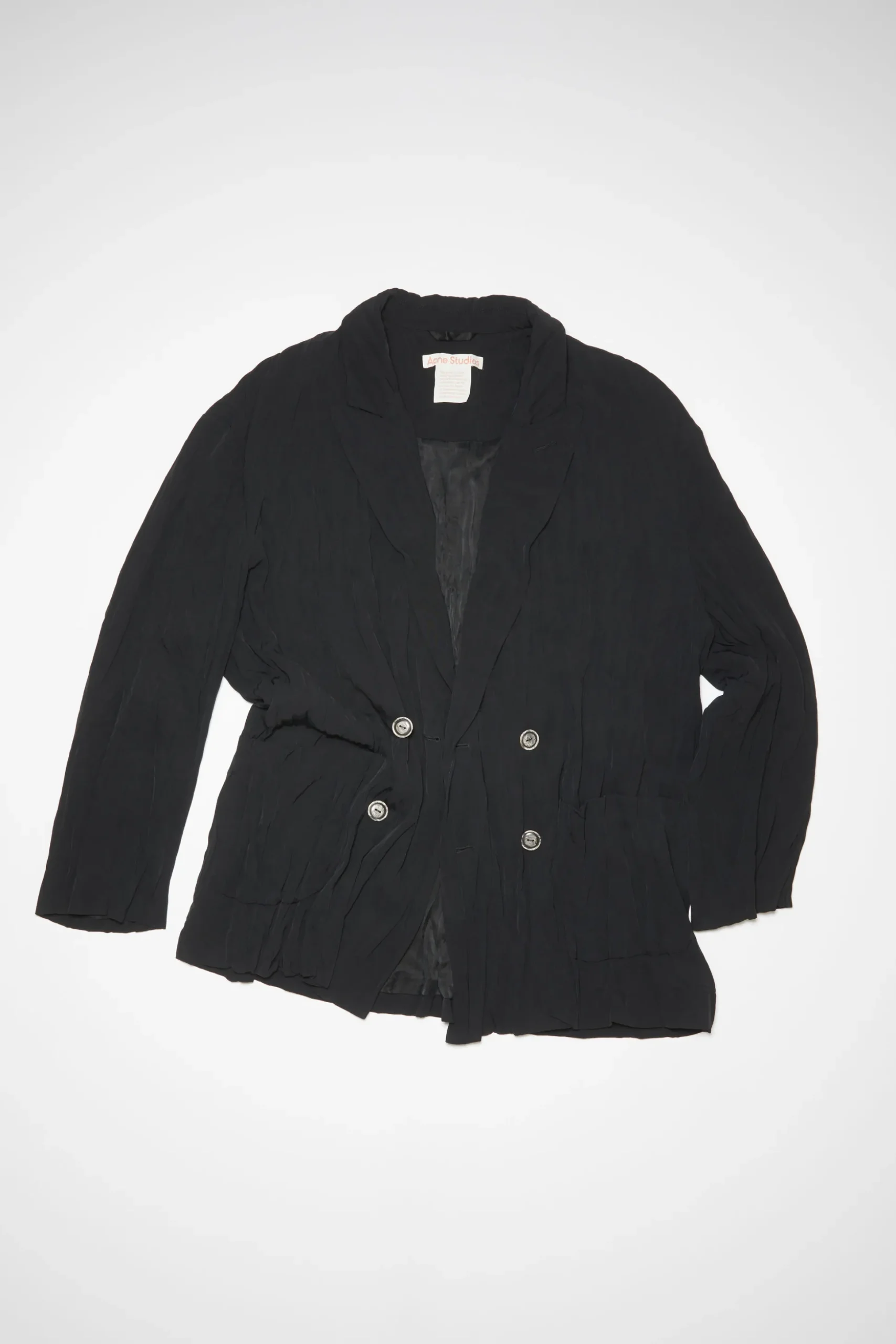Zweireihige Jacke Aus Satin