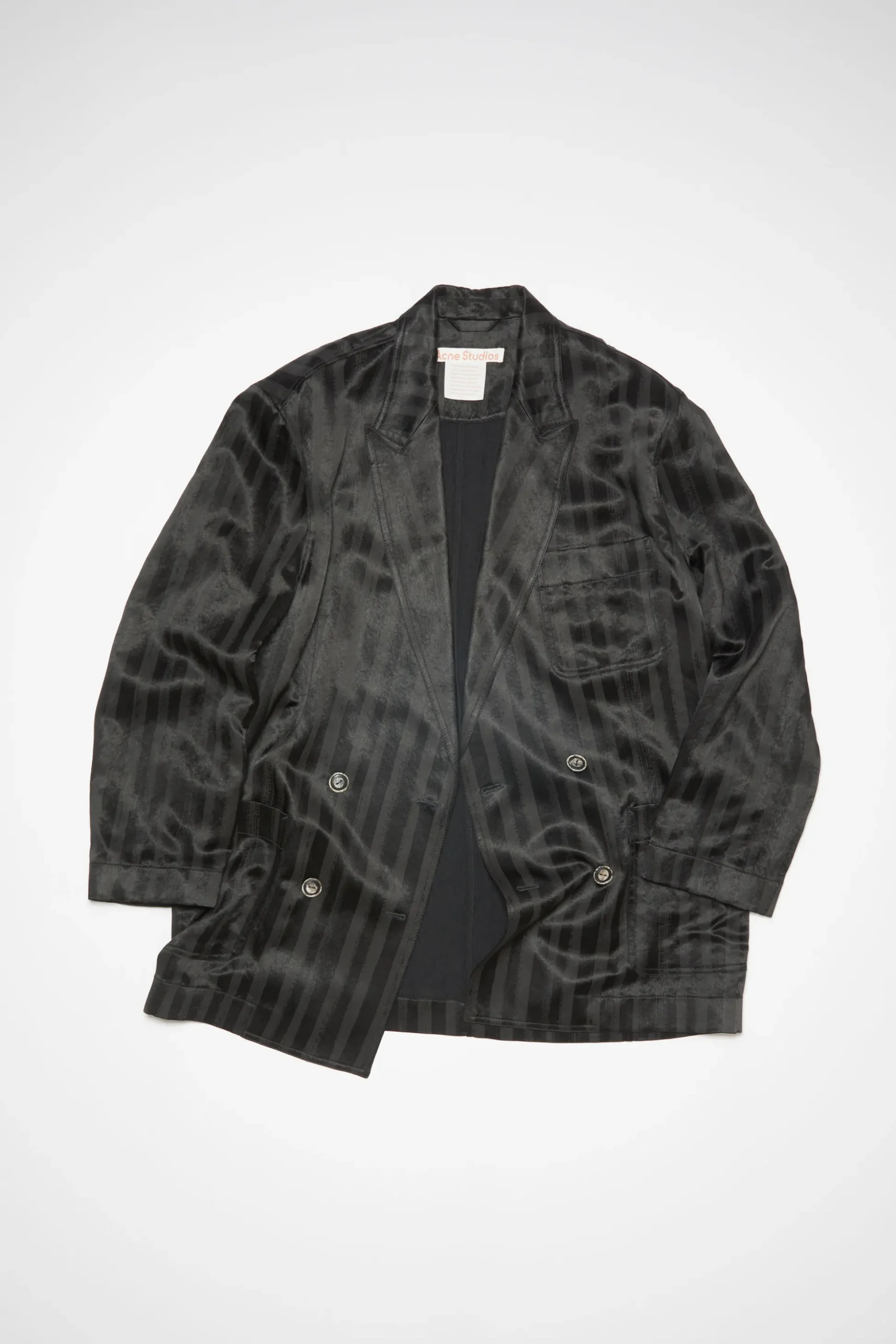 Zweireihige Jacke Aus Satin