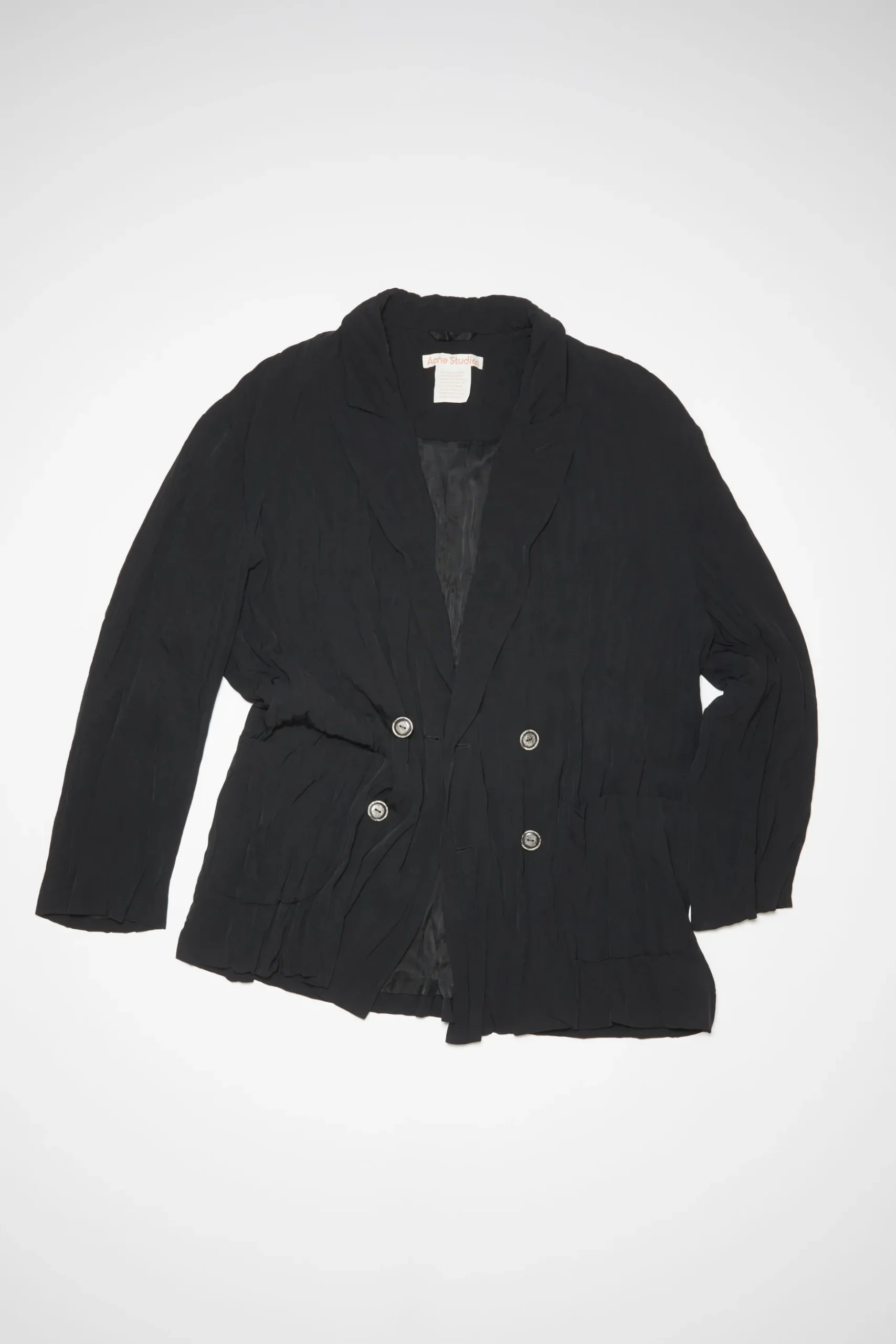 Zweireihige Jacke Aus Satin