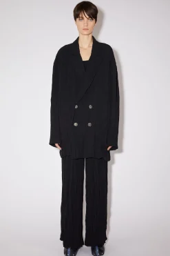 Zweireihige Jacke Aus Satin
