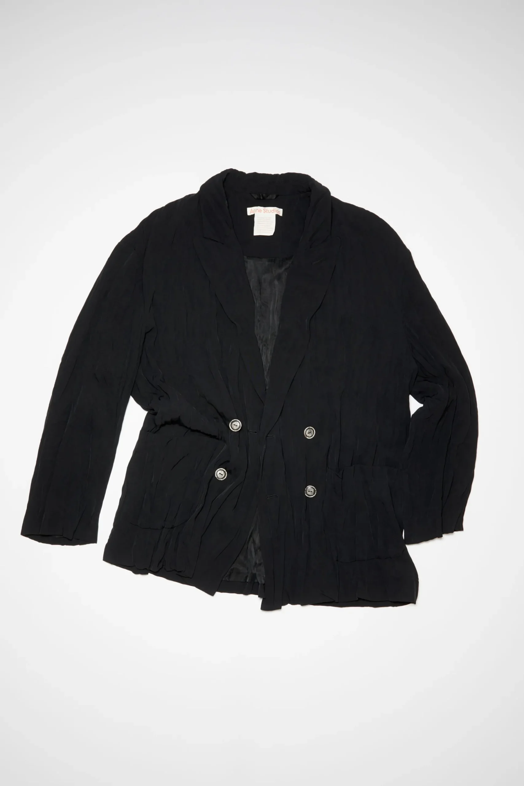 Zweireihige Jacke Aus Satin
