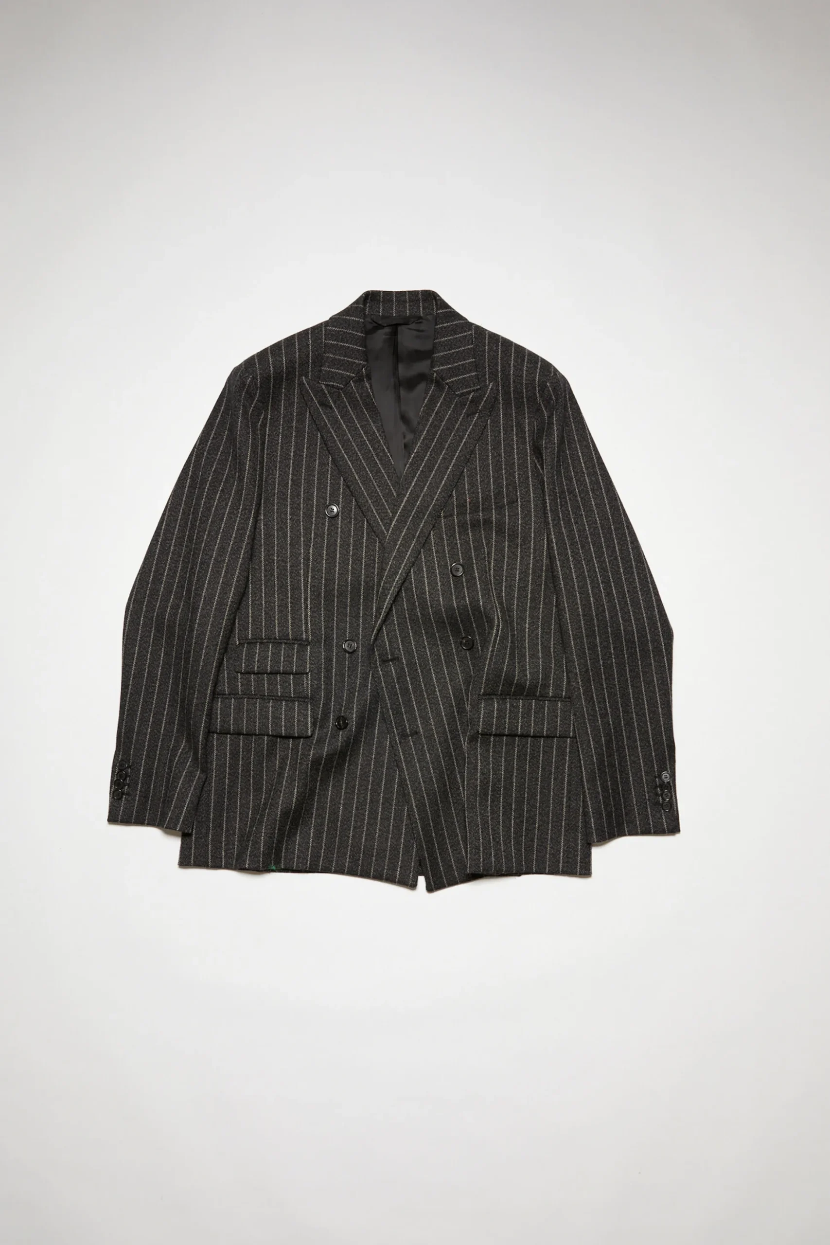 Zweireihige Jacke Mit Nadelstreifen