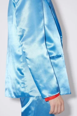 Zweireihiger Blazer Aus Satin